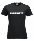 T-skjorte Dame Klarinett hjerter thumbnail